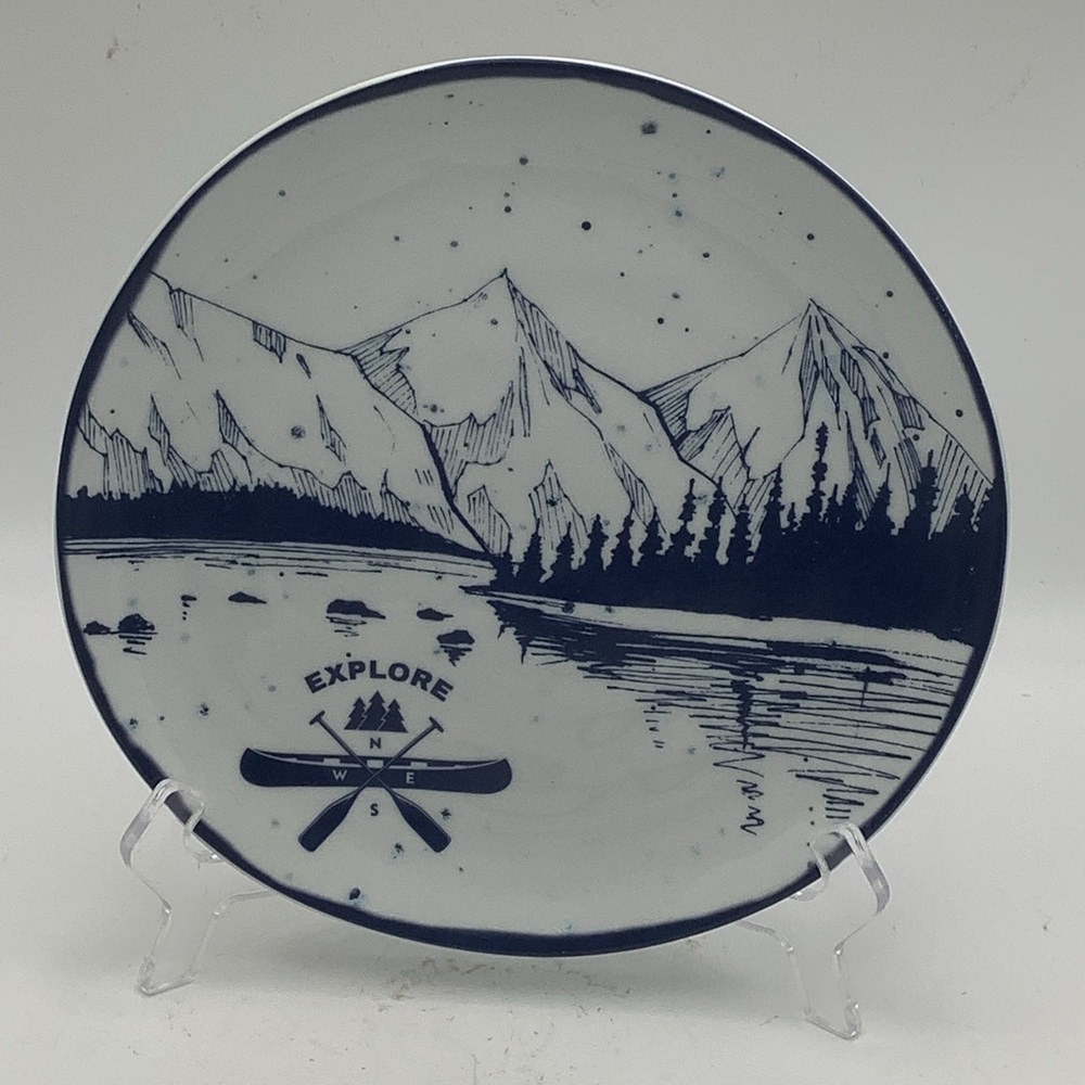 Fitz and Floyd Everyday White Porcelain Plate